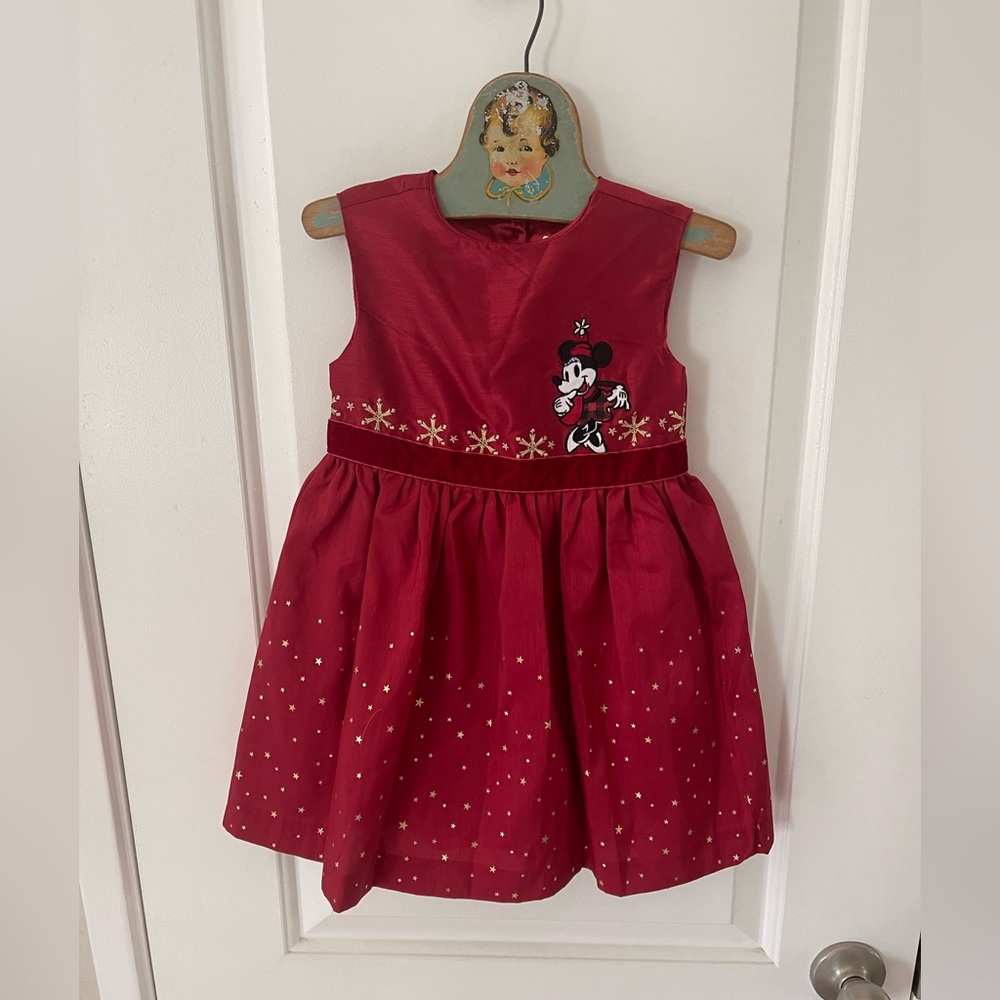 Disney Christmas Minnie Mouse dress 
size 2t